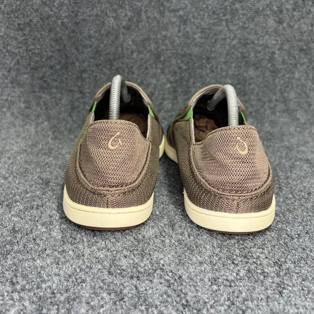 OluKai Nohea Mesh Shoes Men's Size 12 Brown Convertible‎ Slip On Comfort Loafers